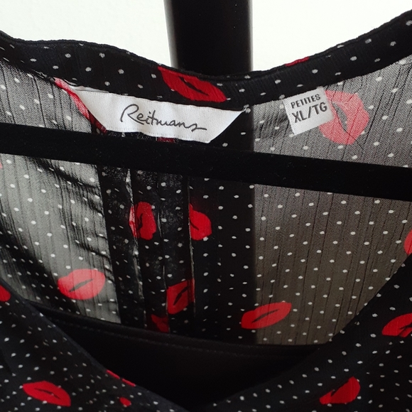 Reitman's Mesh Cap Sleeve Top & Layering Piece - Women's Size XL Petite - Picture 2 of 6